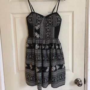 Printed Bustier Dress